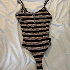 Agaci Stripped Bodysuit
